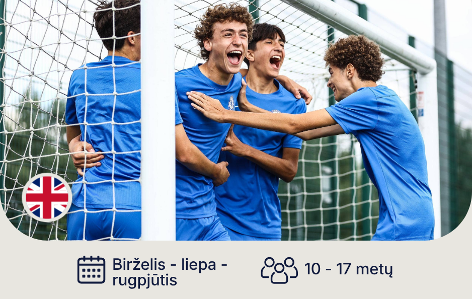 Nike vasaros sporto stovykla Anglijoje (10–17 metų moksleiviams)