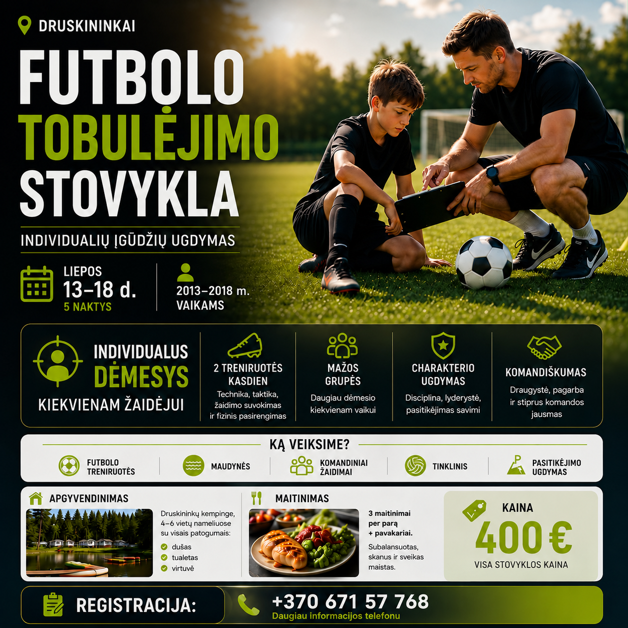 Futbolo stovykla, Druskininkai