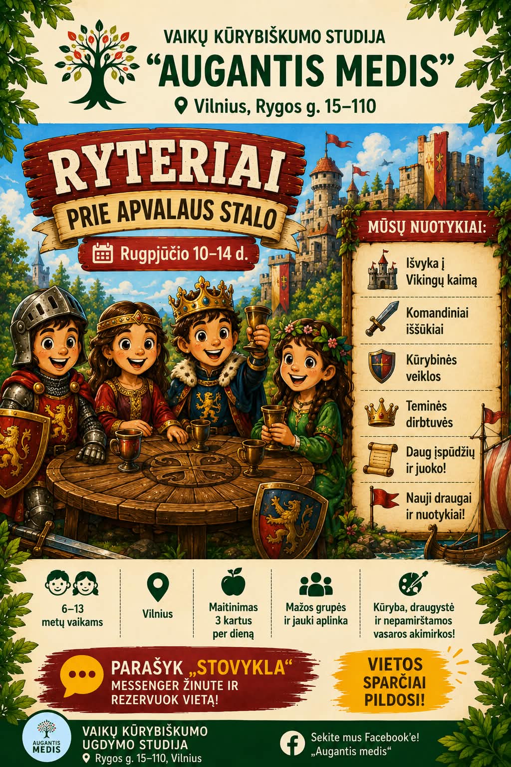 RYTERIAI prie apvalaus stalo