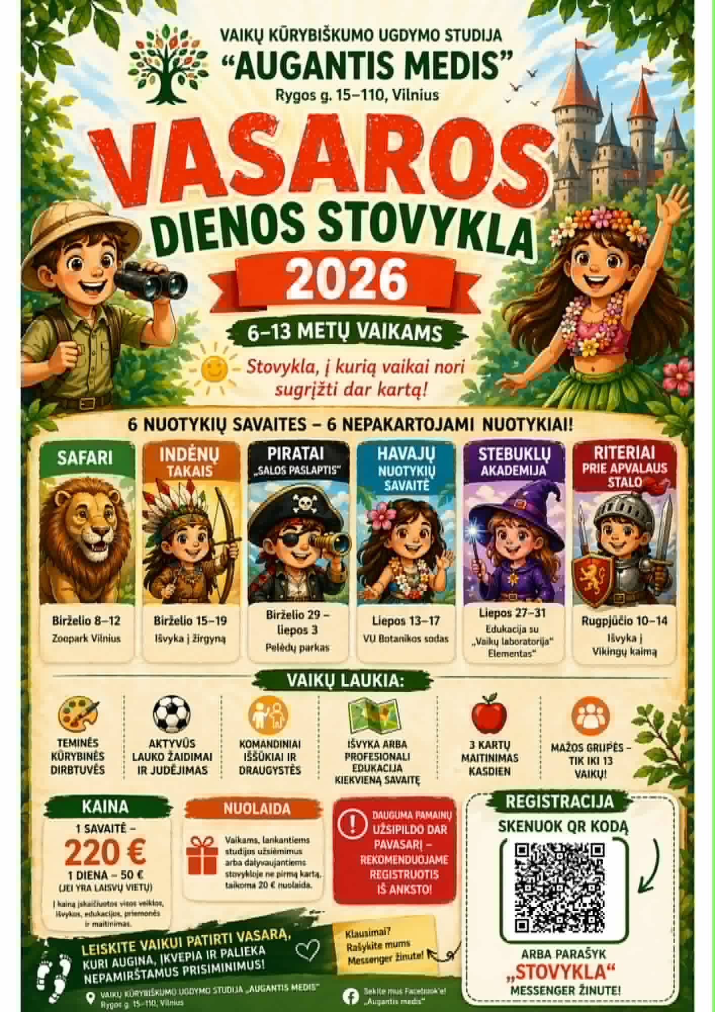 HAVAJŲ nuotykių savaitė